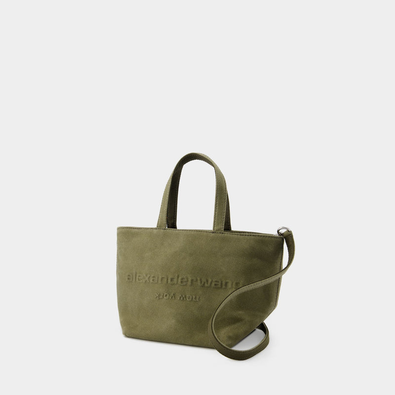 Punch Small Shopper Bag - Alexander Wang - Cotton - Khaki