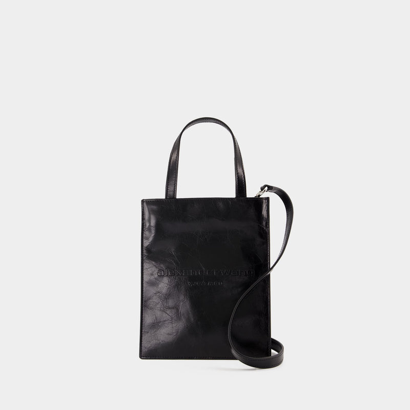 Pinch Small Shopping Bag - Alexander Wang - Leather - Black