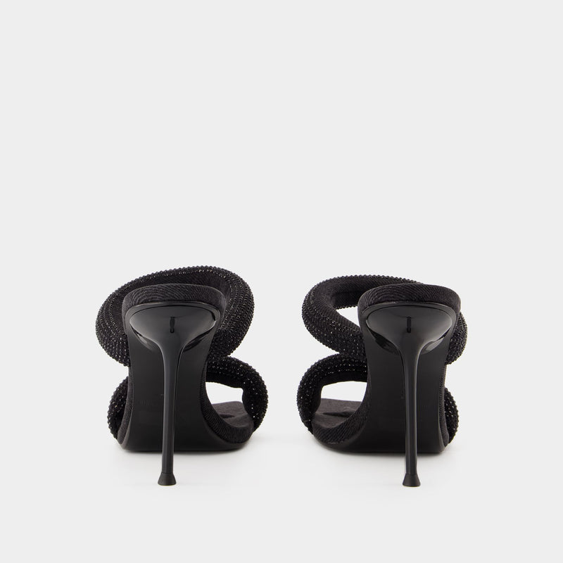 Julie Tubular Sandal - Alexander Wang - Synthetic - Black