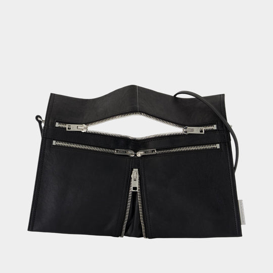 Geo Medium Crossbody - Alexander Wang - Leather - Black