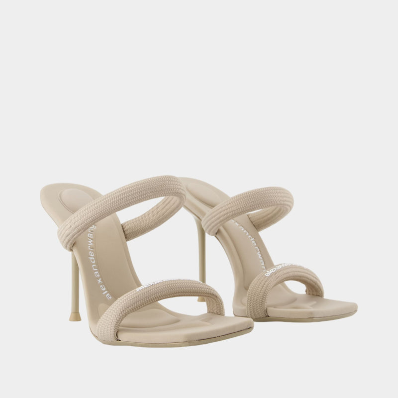 Julie Tubular Webbing Sandals - Alexander Wang - Nylon - Beige