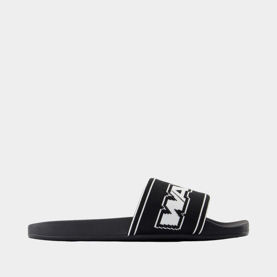 Aw Webbing Pool Slides - Alexander Wang - Polyester - Black