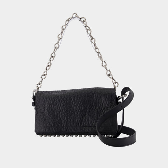 Ricco Crushed Slim Shoulder Bag - Alexander Wang - Leather - Black