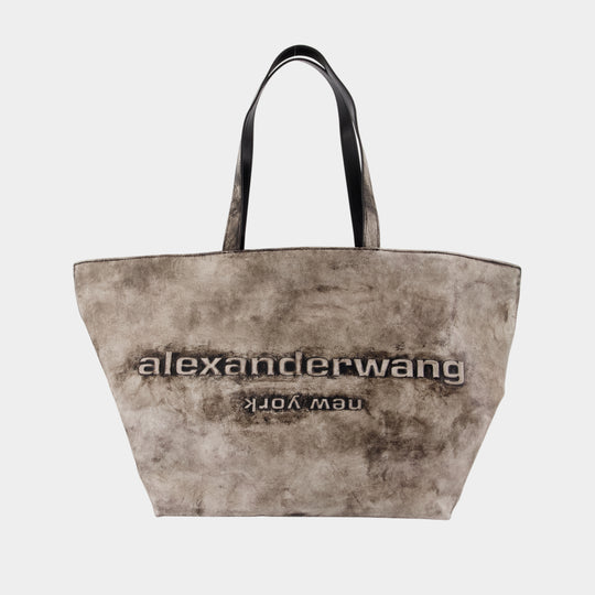 Punch Shopper Bag - Alexander Wang - Leather - Grey