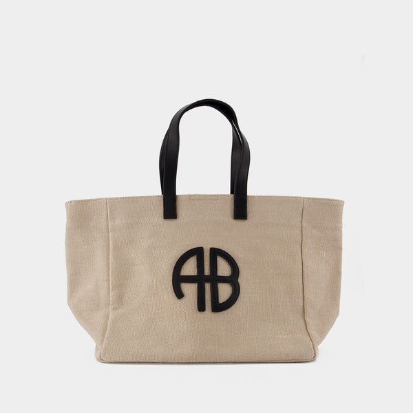 Rio Medium Shopper Bag - ANINE BING - Linen - Brown
