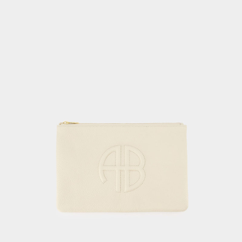 Lili Pouch - ANINE BING - Leather - Beige