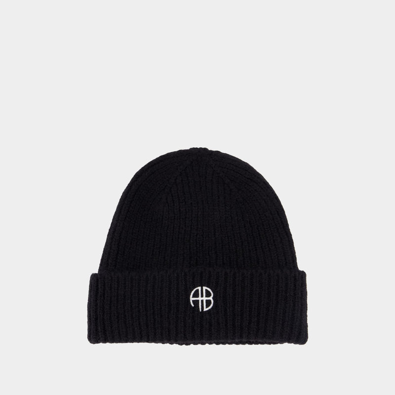 Elia Beanie - ANINE BING - Wool - Black