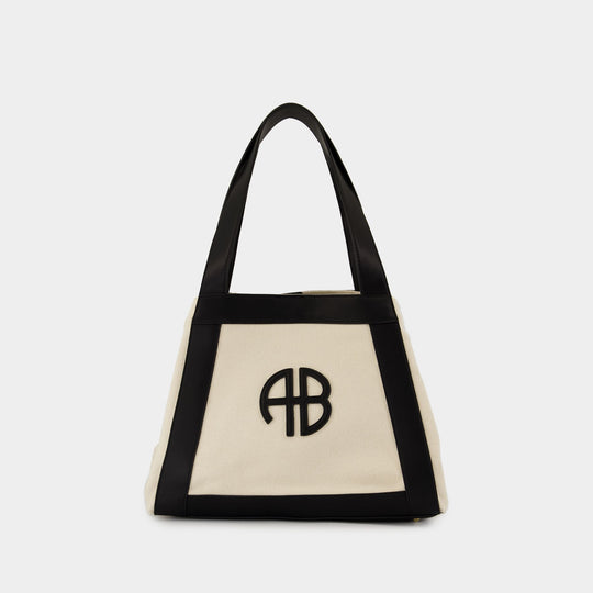 Cara Tote Bag - ANINE BING - Cotton - Neutral