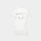 Walker Lyrics T-Shirt - ANINE BING - Cotton - White