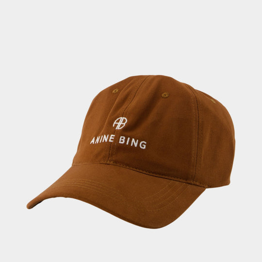 Jeremy Baseball Cap - ANINE BING - Cotton - Brown