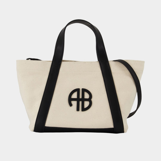 Small Cara Shopper Bag - ANINE BING - Cotton - Beige