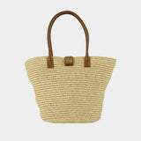 Cabas Lou Monogramme - ANINE BING - Leather - Beige