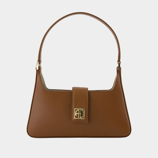 Lou Shoulder Bag - ANINE BING - Leather - Brown