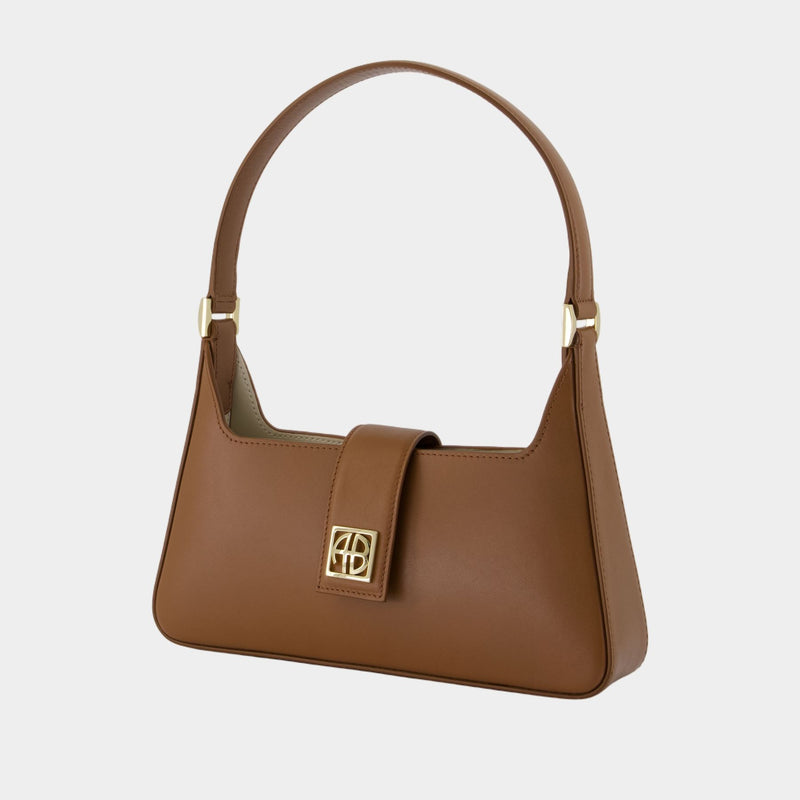 Lou Shoulder Bag - ANINE BING - Leather - Brown