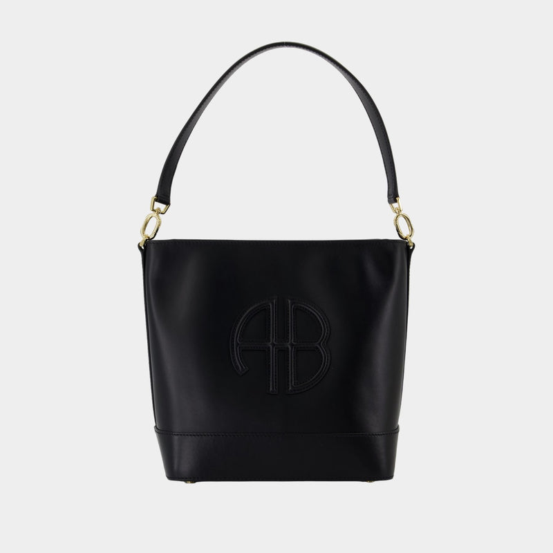 Lili Bucket Bag - ANINE BING - Leather - Black
