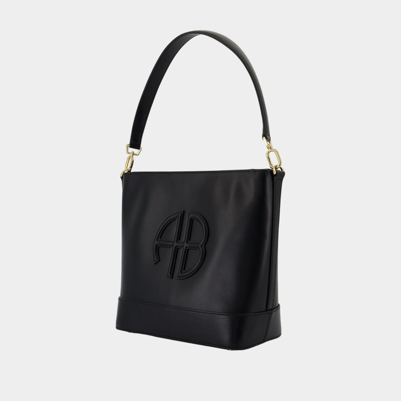Lili Bucket Bag - ANINE BING - Leather - Black