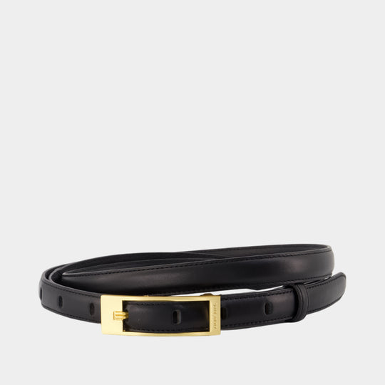 Double Elly Belt - ANINE BING - Leather - Black