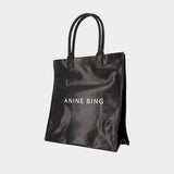 Leonie Tote Bag - ANINE BING - Cotton - Black