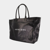 Leo Shopper Bag - ANINE BING - Cotton - Black