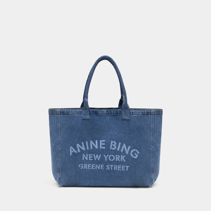 Leo Shopper Bag - ANINE BING - Cotton - Blue