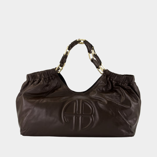 Medium Kate Shopper Bag - ANINE BING - Leather - Brown
