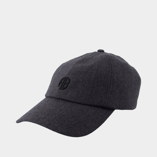 Jeremy Baseball Cap - ANINE BING - Wool - Grey