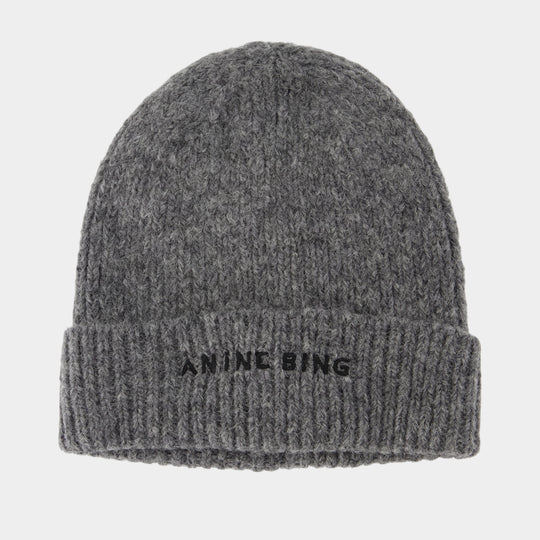 Elia Beanie - ANINE BING - Wool - Grey