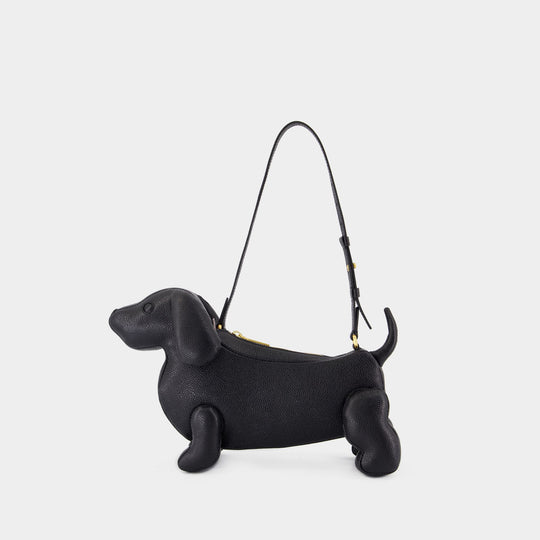 Hector Handbag - Thom Browne - Leather - Black