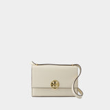 Miller Shoulder Bag - Tory Burch - Leather - Light Cream