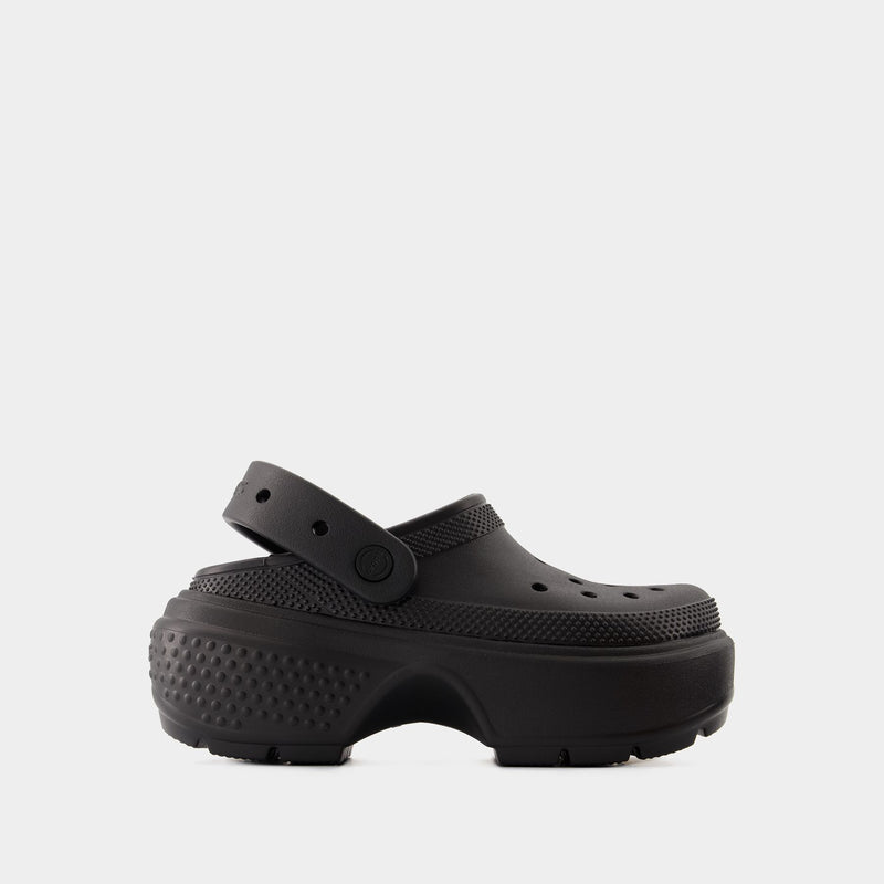 Stomp Sandals - Crocs - Synthetic - Black