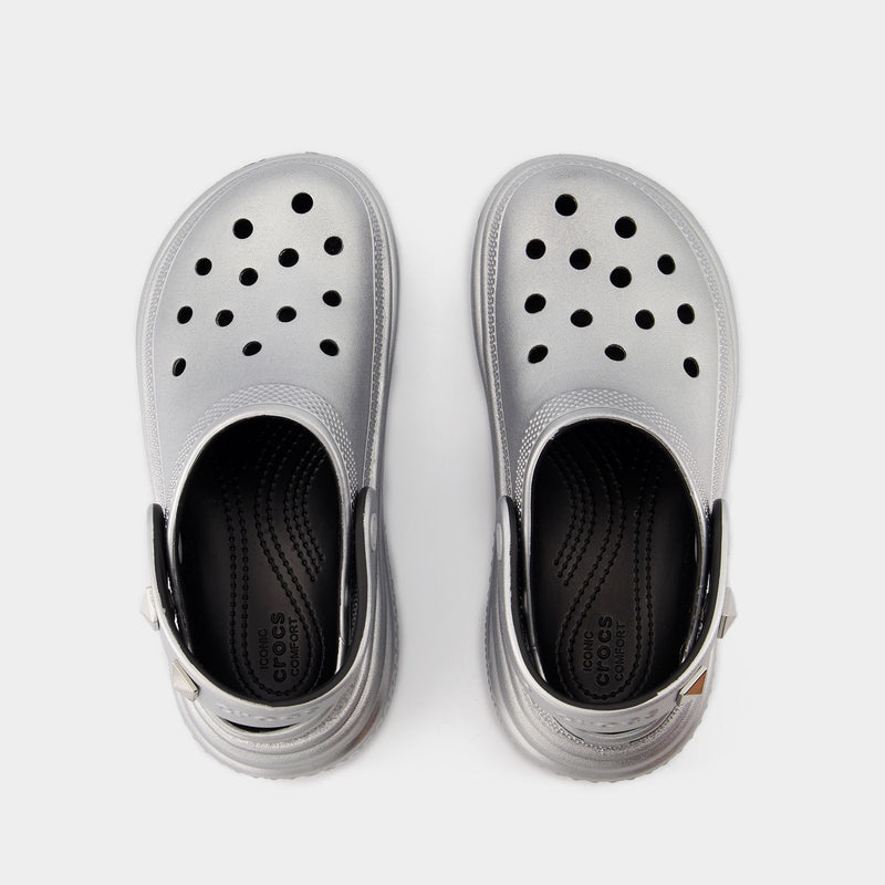 Stomp Sandals - Crocs - Synthetic - Silver