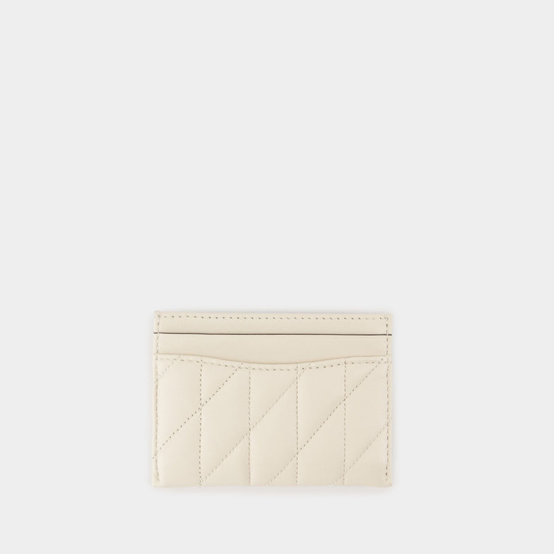 Essential Card Holder - Coach - Leather - Beige