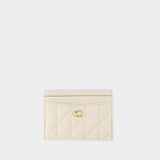 Essential Card Holder - Coach - Leather - Beige