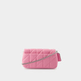 Tabby Wristlet Clutch - Coach - Leather - Pink