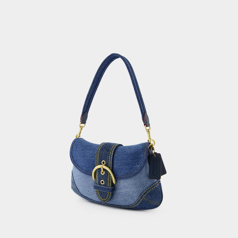 Soho Shoulder Bag - Coach - Cotton - Blue