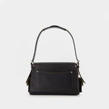 Cargo Turnlock Soft Tabby Shoulder Bag - Coach - Leather - Black