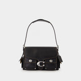 Cargo Turnlock Soft Tabby Shoulder Bag - Coach - Leather - Black