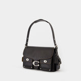 Cargo Turnlock Soft Tabby Shoulder Bag - Coach - Leather - Black