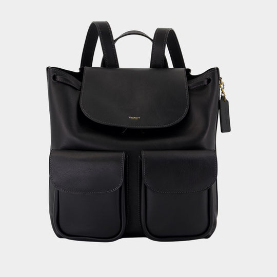Crosby 28 Backpack - Coach - Leather - Black