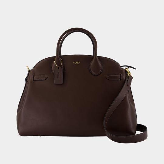 Soft Empire 40 Shopper Bag - Coach - Leather - Brown