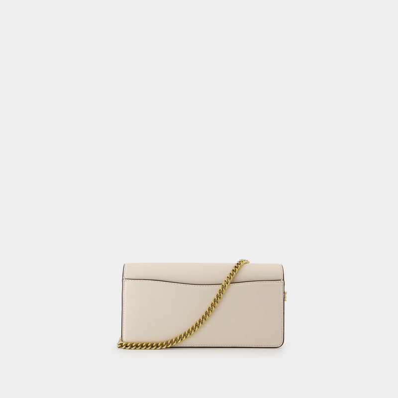 Essential Long Crossbody - Coach - Leather - Beige