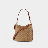 Willow Soft Bucket Bag 19 - Coach - Canvas - Brown