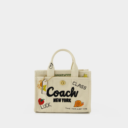 Sketch Print Cargo 20 Tote Bag - Coach - Cotton - Neutral