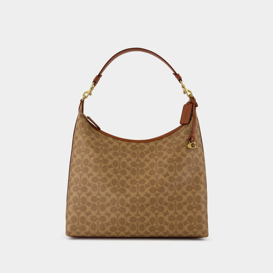 Signature Juliet Shoulder Bag 38 - Coach - Canvas - Brown