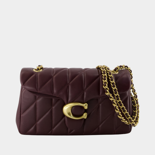 Quilted Tabby 26 With Chain Shoulder Bag - Coach - Leather - Burgundy