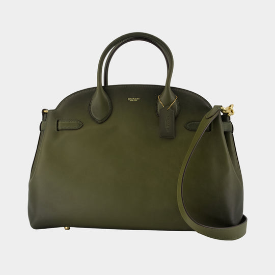 Soft Empire 40 Shopper Bag - Coach - Leather - Green