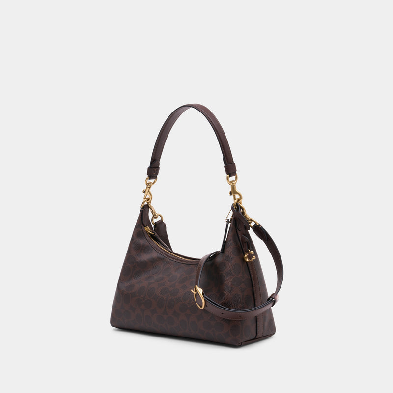 Signature Juliet Shoulder Bag - Coach - Canvas - Brown