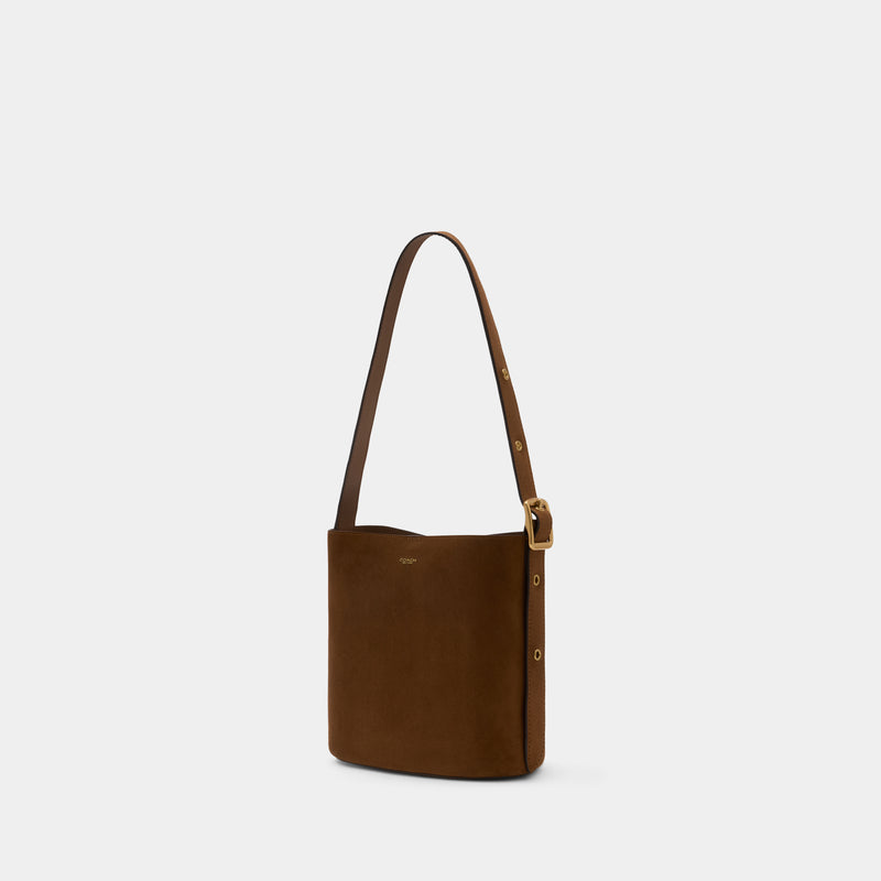 Bleecker Shoulder Bag - Coach - Suede - Brown