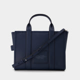 The Small Tote in Blue Sea Leather
