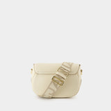 Saddle Large Crossbody - Marc Jacobs - Leather - White